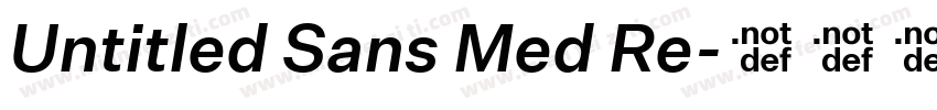Untitled Sans Med Re字体转换